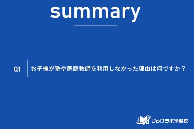 衝撃の事実！2025年度高校受験、塾なしの最大の理由は「お金」ではなく「本人の意思」だった。現代の中学生の主体的な選択とは。塾に通わない受験生の保護者234名の本音を徹底調査。