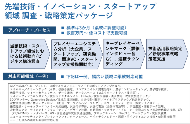 グローバルスタートアップ連携プラットフォームを展開するThird Ecosystemが、「先端技術・イノベーション・スタートアップ調査・戦略策定パッケージ」を展開開始