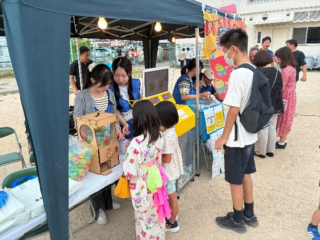 「第11回 尼北ふれあい祭り」にて関西学院大学の学生と共同で約1,400名からペットボトルキャップを回収