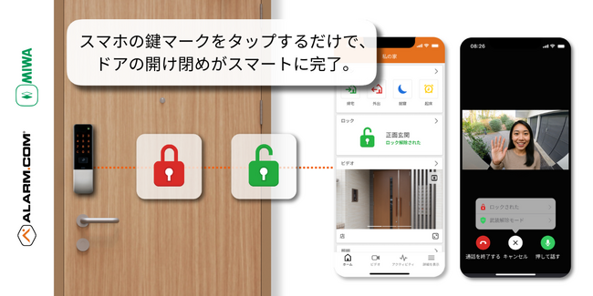 Alarm.comと美和ロックが提携、日本市場に次世代スマートロックを提供