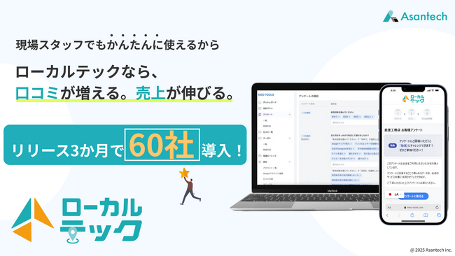 リリース3か月で60社導入！口コミ獲得率を大幅改善する「ローカルテック」、リフォーム・住宅業界、歯科医院を中心に導入拡大中