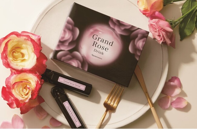 自社バラ園のバラから抽出した飲む美容液 新発売