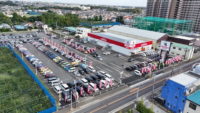 船橋市最大級の展示場・在庫300台の中古車販売店「チャンス船橋店」が2025年10月10日にグランドOPEN!!