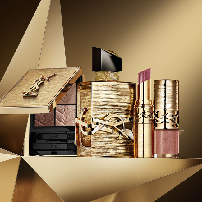 【YSL BEAUTY】2025年ノエルコレクション第一弾。人気のクチュール ミニ クラッチやYSL ラブシャインのリップ、リブレなどがGOLDの星々を宿す、煌めく限定コレクションで登場。