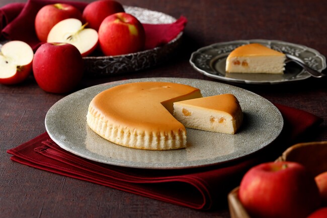 【チーズガーデン】「季節の御用邸チーズケーキ」のロングセラー商品が3年ぶりの登場　チーズのミルキー感と芳醇なりんごの味わい『御用邸アップルチーズケーキ』