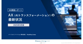 リスキリング支援サービス『Reskilling Camp』企業におけるAX(AIトランスフォーメーション)の実態調査 第1回を発表
