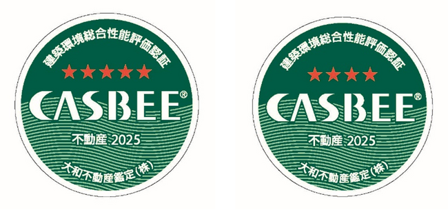 保有物件のCASBEE-不動産評価認証(Sランク・Aランク)取得について