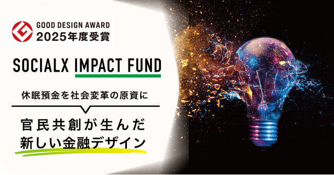 休眠預金を社会変革の原資に ― 官民共創型「ソーシャルXインパクトファンド」、2025年グッドデザイン賞受賞