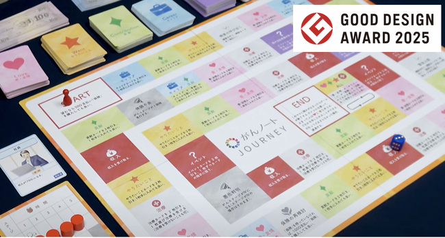 がん患者さんの実体験を経験できるボードゲーム「がんノート JOURNEY」 【2025年度グッドデザイン賞を受賞】