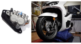 純正ディスク対応！PCX（JK05）専用 brembo片押し2POTキャリパーサポートを新発売