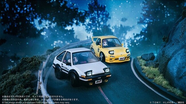 頭文字D Toyota AE86 TRUENO・Mazda RX-7 FD3S予約受付中のお知らせ