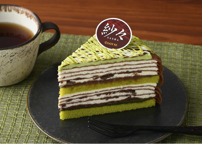 【銀座コージーコーナー】ロッテ「紗々」発売30周年記念コラボ商品。ケーキオリジナル“抹茶ティラミス味” の「紗々ミルクレープ」が新登場！