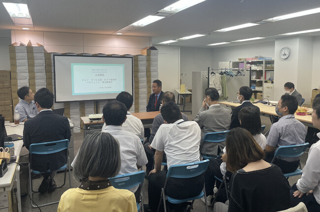 アイエスエフネットグループは都内の福祉事業に従事する社員を対象に帰社会を実施