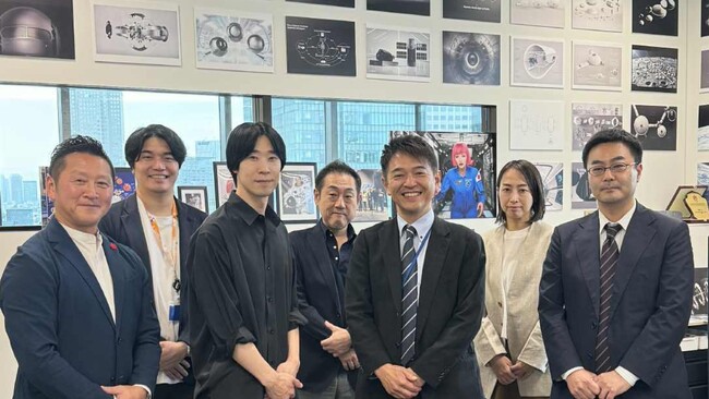 天野審議官、スペースデータ本社を訪問