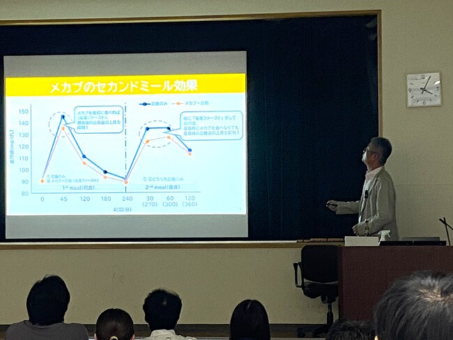 日本応用藻類学会第23回大会に登壇食事の最初に海藻を！「海藻ファースト」で生活習慣病改善効果を発表