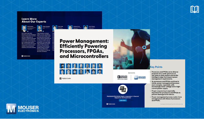マウザー、Analog Devicesと共同で電源管理ソリューションに関するeBookを公開