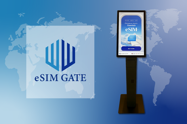 海外渡航者向けeSIM自動販売端末「eSIM GATE」アウトバウンドプラン販売開始