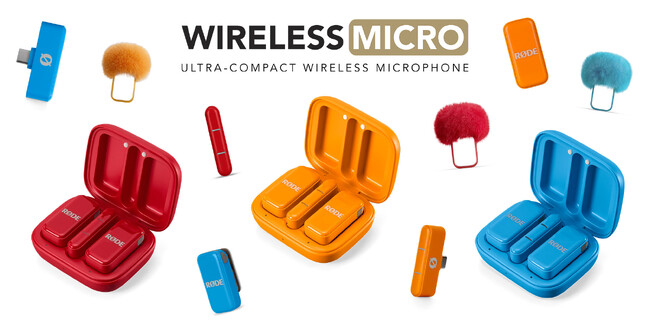 【RODE（ロード）新商品】スマートフォン向けワイヤレスマイクキット「ワイヤレスマイクロ USB-C」に鮮やかな新色が登場！