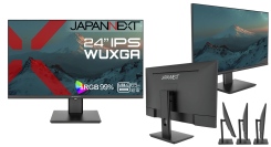 JAPANNEXTが24インチ IPSパネル搭載 USB-C(最大65W)給電対応のWUXGA液晶モニターを24,980円で10月17日(金)に発売