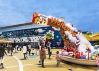 ベビースターラーメンのテーマパーク「おやつタウン」クリスマスイベントを11/1より開催　特別装飾やキャラクターショー、限定メニューが登場