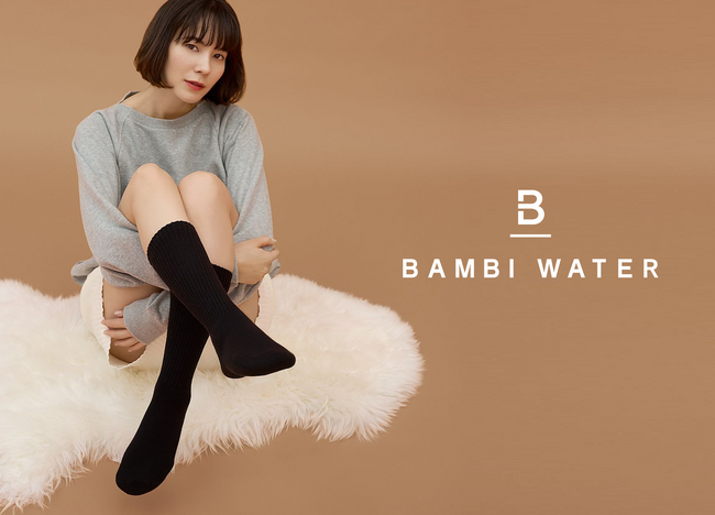 おしゃれであたたかい。BAMBI WATERより寒い季節の足元を快適に包み込む『ヒート リブ ソックス』が新発売！