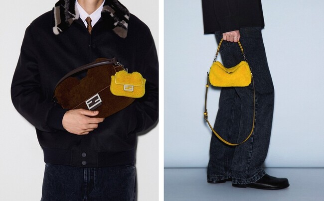 フェンディ、テディイヤーの「バゲット」など、シアリング素材のコージーな新作を発表