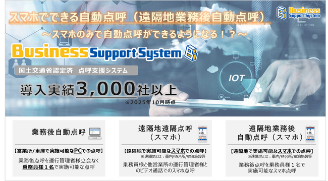 【運送事業者様向け必見】ついにスマホで自動点呼ができる！？