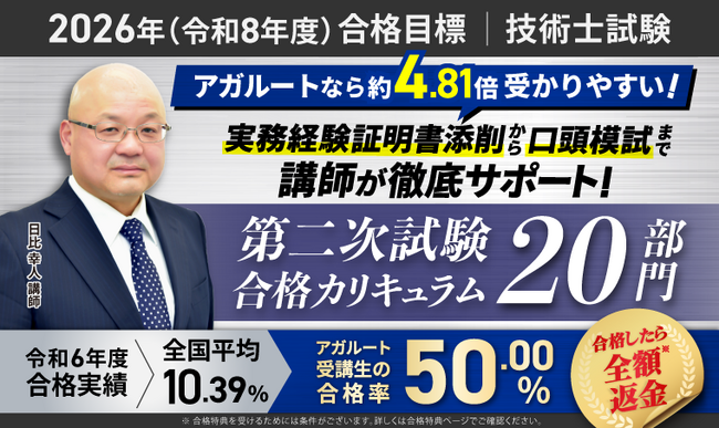 【2026年（令和8年度）合格目標】第二次試験合格カリキュラム 20部門（フル・ライト）リリース！