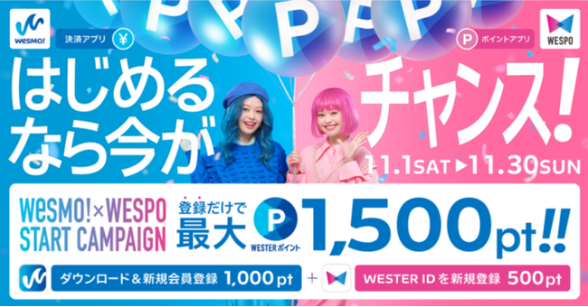はじめるなら今がチャンスWesmo!×WESPO START CAMPAIGN～Moving is Value. 日本中に、たくさんのご贔屓を～