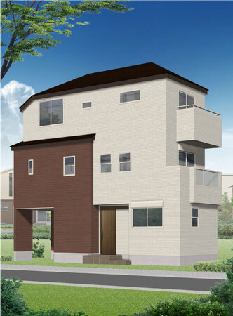 【着工のお知らせ】横浜市西区戸部町にホワイト×ナチュラルウッドを基調とした新築戸建を建設中