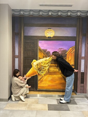ARIGATO STAY金沢片町、トリックアート(3D)の記念撮影スペースを10月23日新設