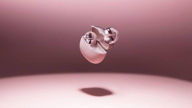 Shokz OpenDots ONE ピンク | Shokzとして、はじめてDolby Audioに対応したイヤーカフ式イヤホンに新色登場