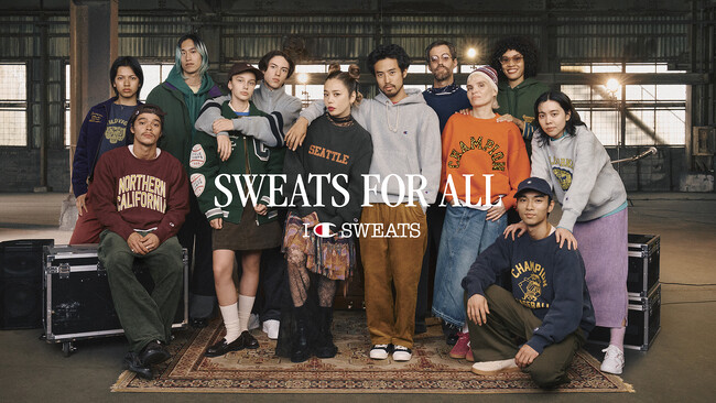 チャンピオン、新コンテンツ「SWEATS FOR ALL」秋冬の新作アイテムを着用したビジュアル公開　シンガーソングライター・Chara＆HIMI 親子共演