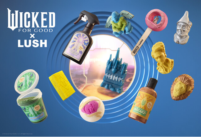 ＜Wicked X Lush＞来春公開の映画『ウィキッド 永遠の約束』との限定コラボレーション商品全11種を11月6日（木）より発売*！
