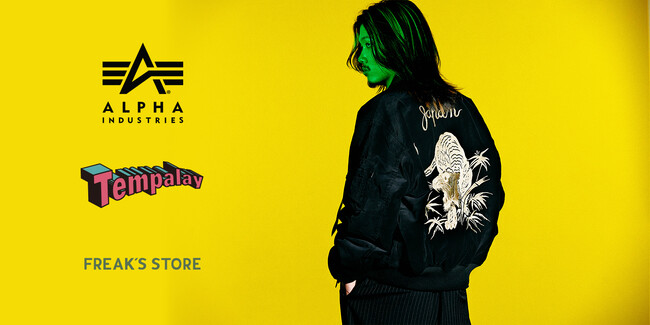 唯一無二の音楽像を創り出しているバンド「Tempalay」と、 「Alpha Industries」、「FREAK’S STORE」とのトリプルコラボレーションブルゾンが登場！
