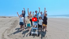 【ニュースレター】楽しく効率的に砂浜を清掃！ 「海ごみ回収機」を共同開発