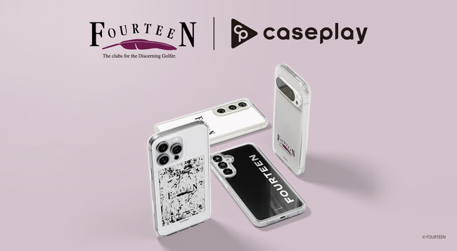 対応機種数/コラボ数/デザイン数でNo1を誇るcaseplayから ゴルファーに愛されるブランド「フォーティーン」デザインのスマートフォンアクセサリーが7デザイン×140機種以上のラインナップで登場！