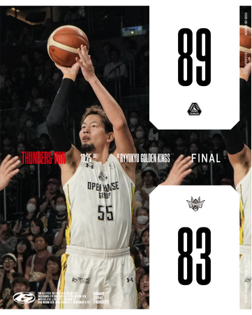 【群馬クレインサンダーズ：試合結果】10/25(土) vs 琉球ゴールデンキングス りそなグループ B.LEAGUE 2025-26シーズン