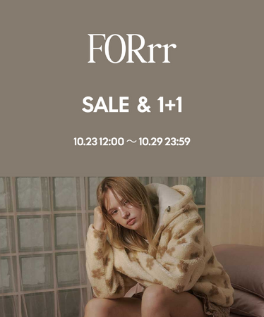 韓国新ブランド「FoRrr」、SIXTYPERCENTで1+1・セット販売イベント開催中！