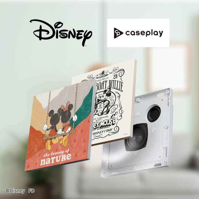 caseplayから「ミッキーマウス」や「ミニーマウス」をはじめとした、ミッキーフレンズをモチーフにした『Disney』のアートパネルスピーカーが26デザインで登場！