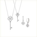 Pt950 ダイヤモンド ネックレス、ピアス Pt950 ダイヤモンド ネックレス、ピアス