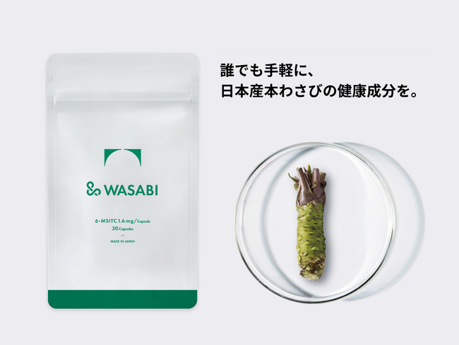 ヘルスケアブランドNOMON、再始動第二弾！毎日の健康を考える、本わさび由来のサプリメント「＆WASABI」を発売開始!