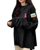 長袖Ｔシャツ:イメージ※袖にも貼り付け可能。