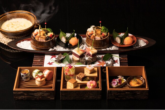 【星のや軽井沢】冬に旬を迎える山の幸や発酵食など、棚田の景色を眺めながら味わう、優雅なティータイム「棚田アフタヌーンティー -冬-」提供開始