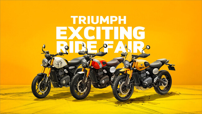 トライアンフから「EXCITING RIDE FAIR」開催のお知らせ