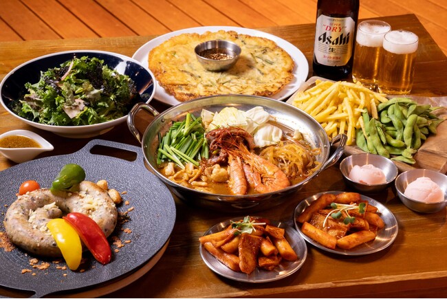 韓国グルメとおふろで温まる。おふろcafe ハレニワの湯におふろ・サウナ・食事で1日ゆったり過ごせる宴会プランが登場