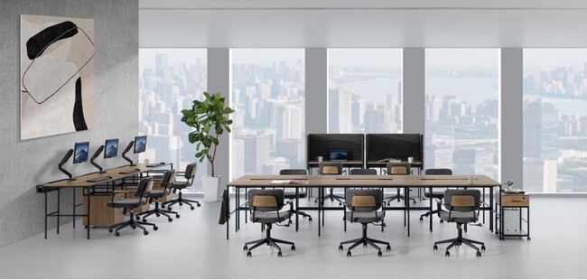 【LIVING HOUSE.×オフィスコム】共同開発。働き方に合わせて組み合わせられるオフィス家具『ensemblebase』を発売