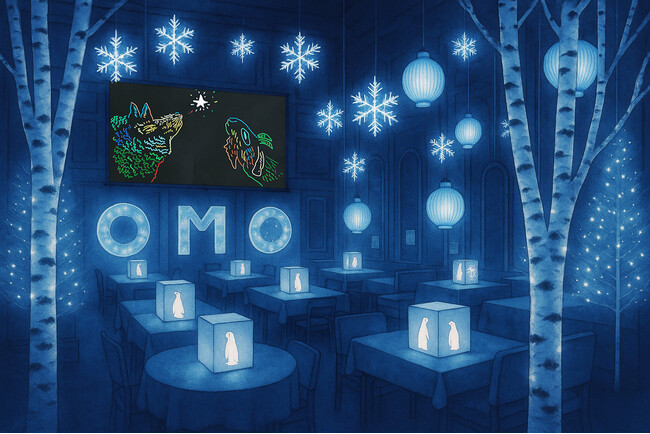 【OMO7旭川】季節によって異なる空間演出や、光と影が織りなす動物たちと共に絵本の世界に浸る「月灯りと動物たちの物語」開催