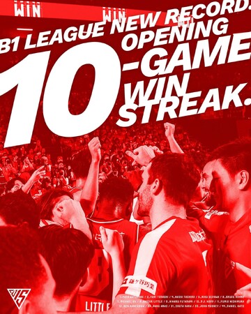 【千葉ジェッツ】Bリーグ開幕連勝記録をさらに更新！！タフな戦いを制し『10連勝』に伸ばす！