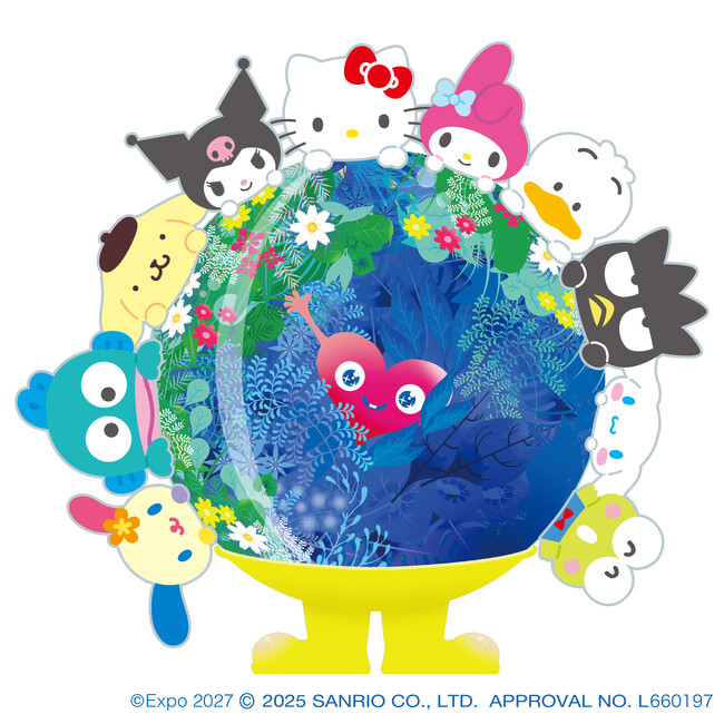 GREEN×EXPO 2027のトゥンクトゥンク次なるコラボは「サンリオキャラクターズ」コラボ商品第一弾 11月7日（金）販売開始！